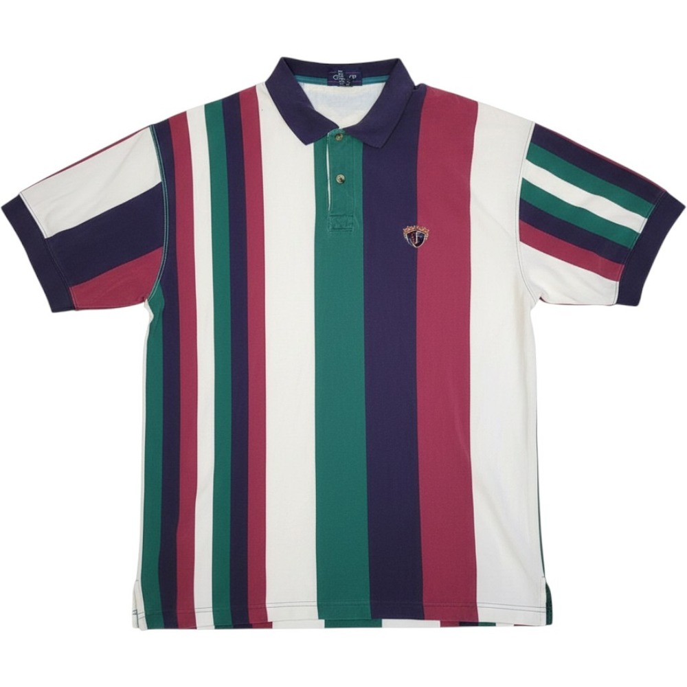 Gant Striped Polo Shirt Mens XL Multi Color Excellent Vintage 90s Preppy